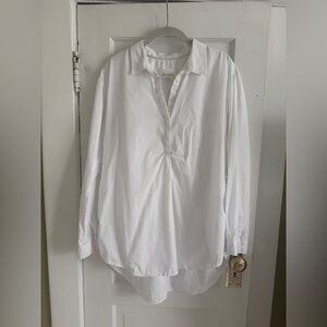 Anthropologie side button tunic blouse